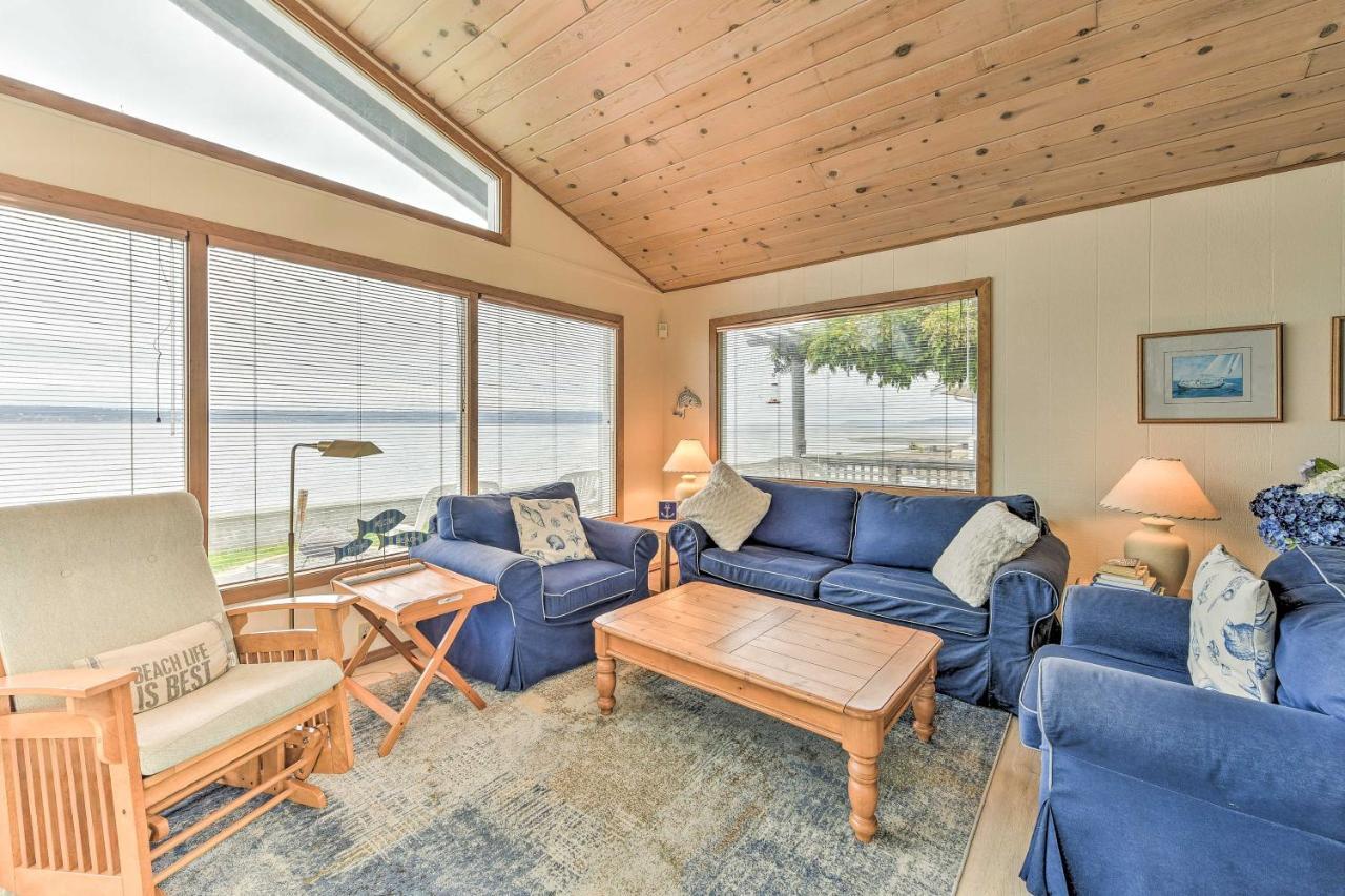 Beachfront Whidbey Island Home And Apartment! Langley Buitenkant foto