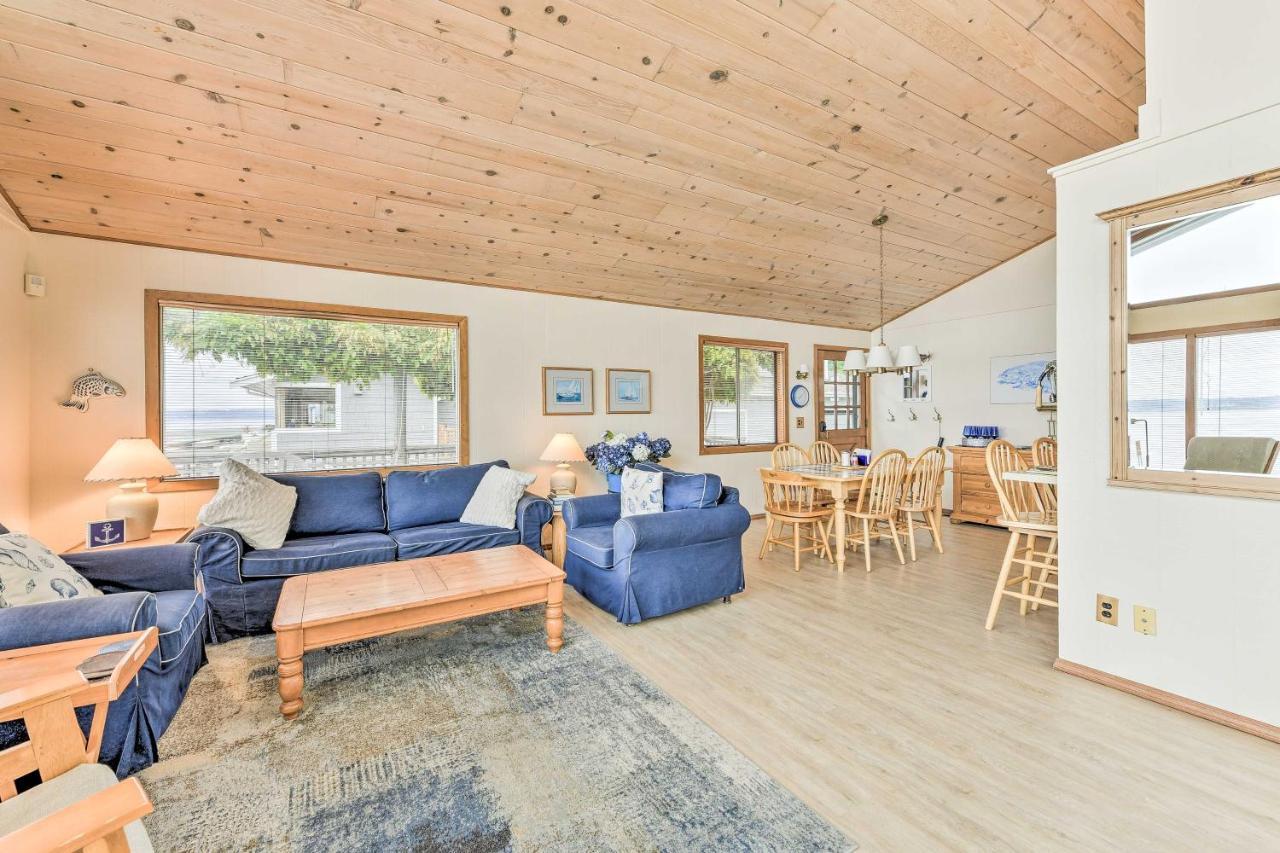 Beachfront Whidbey Island Home And Apartment! Langley Buitenkant foto