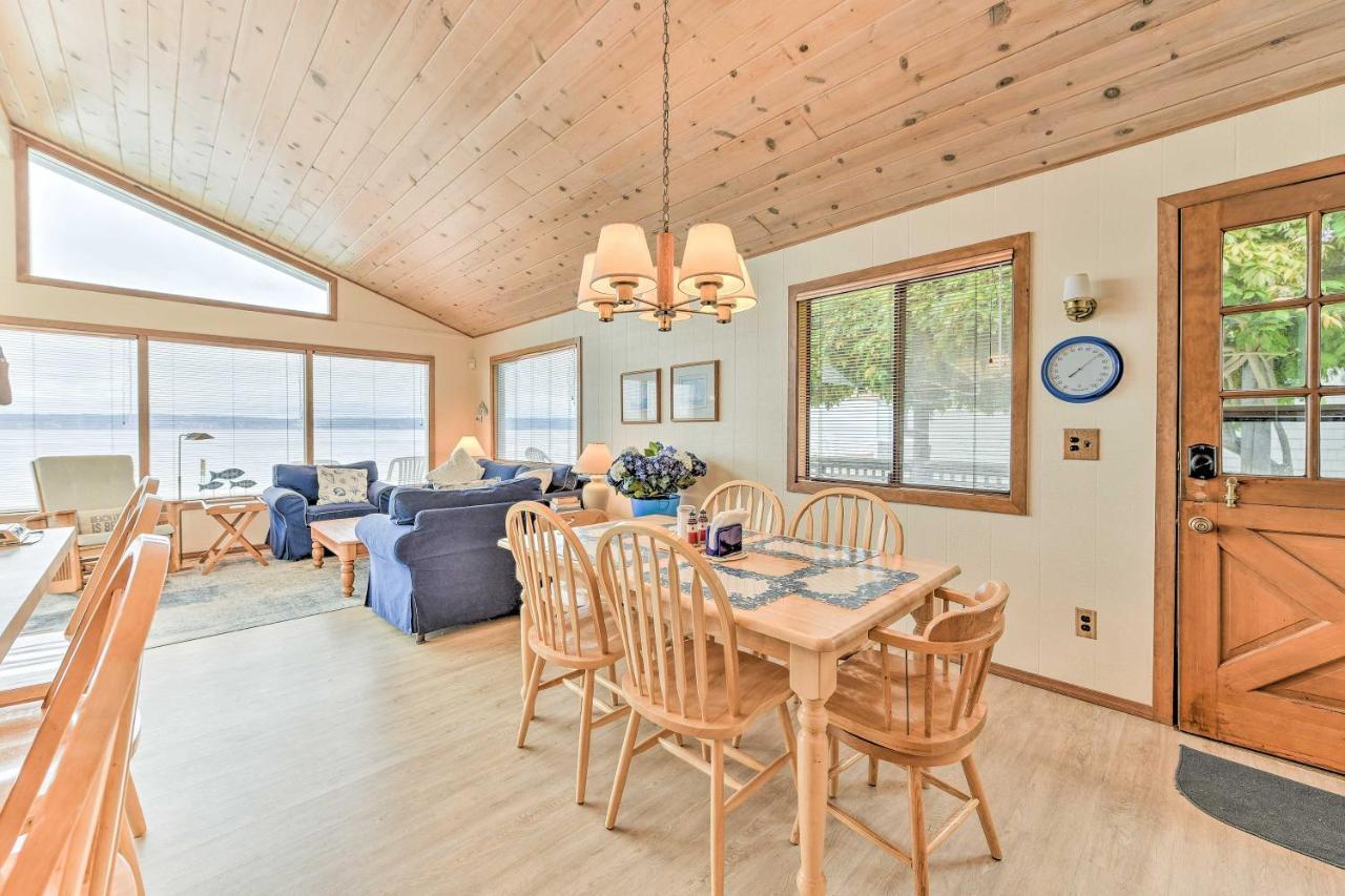 Beachfront Whidbey Island Home And Apartment! Langley Buitenkant foto